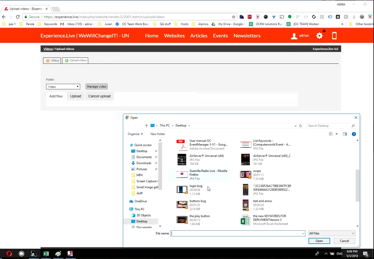 video upload